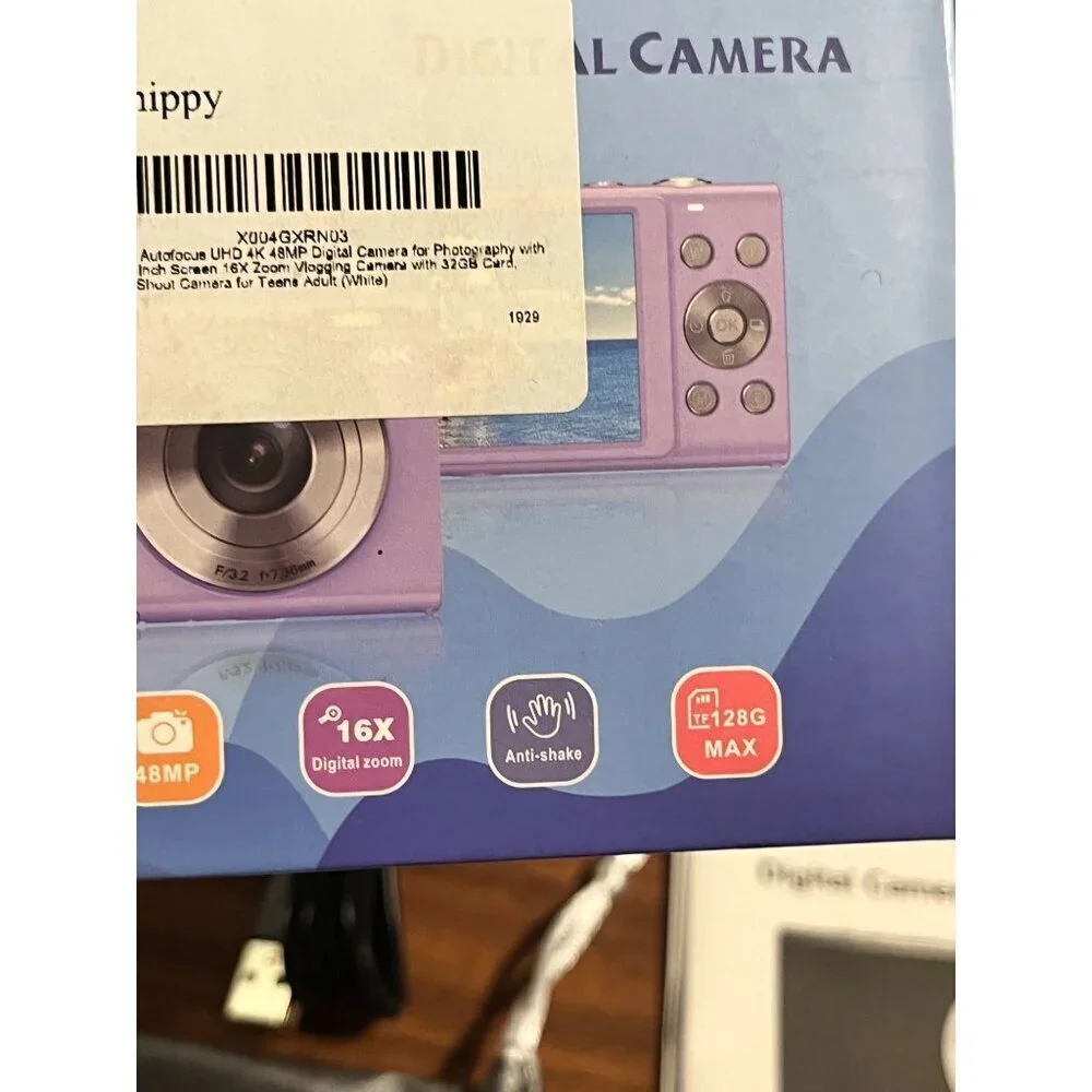 Digital Camera 4K White Photography Vlogging Influencer Travel